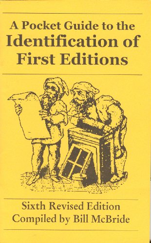Stock image for A Pocket Guide to the Identification of First Editions for sale by SecondSale
