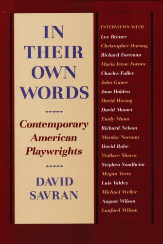 Stock image for In Their Own Words : Contemporary American Playwrights for sale by Better World Books: West