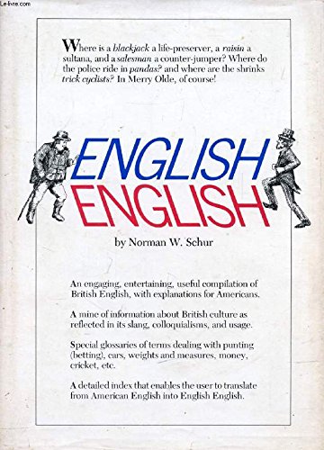 Beispielbild fr English English: A Descriptive Dictionary zum Verkauf von Wonder Book