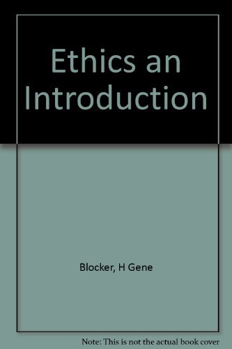 Imagen de archivo de Ethics an Introduction a la venta por HPB-Movies