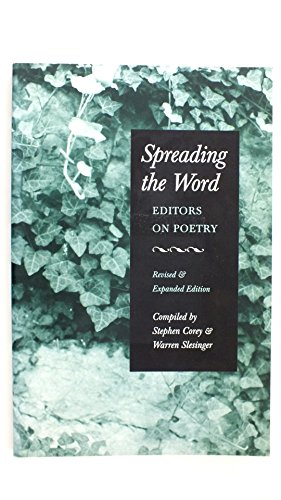 9780930769154: Spreading the Word: Editors on Poetry