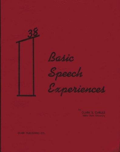 9780931054037: Thirty-Eight Basic Speech Experiences