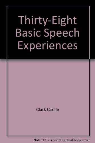 Stock image for Thirty-Eight Basic Speech Experiences for sale by Hawking Books