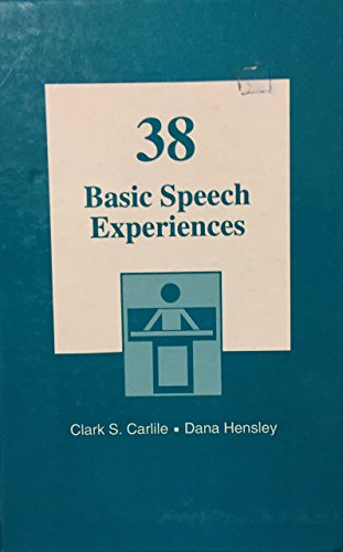 Stock image for 38 basic speech experiences for sale by First Choice Books