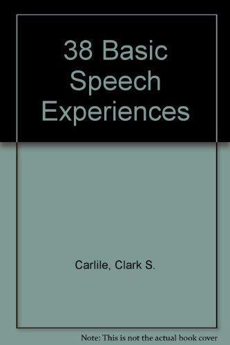 9780931054532: 38 Basic Speech Experiences