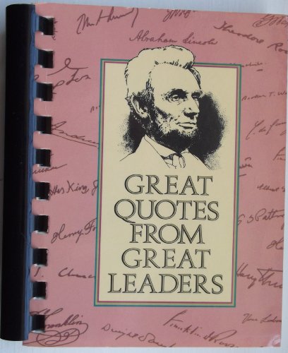 Imagen de archivo de Great Quotes from Great Leaders a la venta por SecondSale