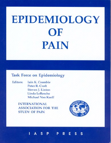 Imagen de archivo de Epidemiology of Pain: A Report of the Task Force on Epidemiology a la venta por Wonder Book