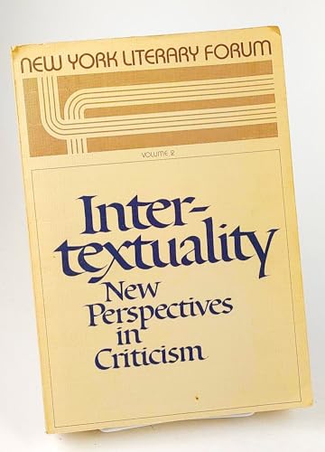 Beispielbild fr Intertextuality: New Perspectives in Criticism zum Verkauf von Best and Fastest Books