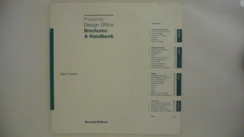 Imagen de archivo de Preparing Design Office Brochures: A Handbook a la venta por HALCYON BOOKS