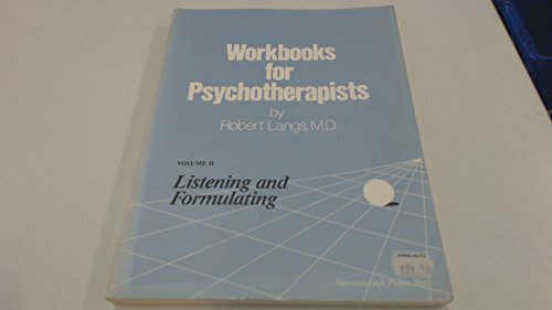 9780931231025: Listening and Formulating (v. 2) (Workbook for Psychotherapists)