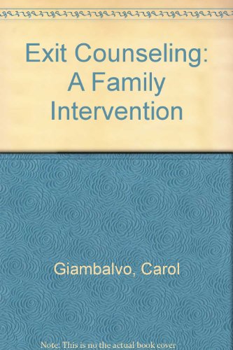 Imagen de archivo de Exit Counseling: A Family Intervention a la venta por BooksRun