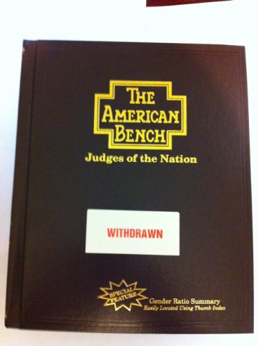 Imagen de archivo de The American Bench: Judges of the Nation a la venta por Better World Books