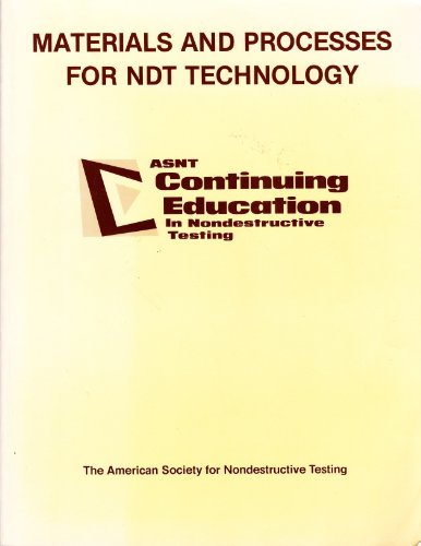 Imagen de archivo de Materials and Processes for NDT Technology a la venta por Zoom Books Company
