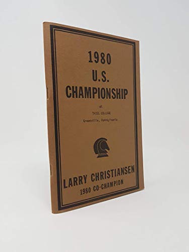 9780931462092: 1980 United States Invitational Championship at Thiel College Edition: First