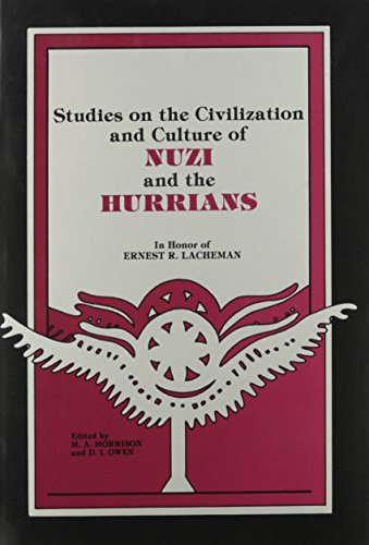 9780931464089: In Honor of Ernest R. Lacheman on His Seventy-fifth Birthday, April 29, 1981 (Studies on the Civilization and Culture of Nuzi and the Hurrians)