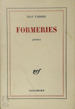 Formeries (9780931556104) by Tardieu, Jean