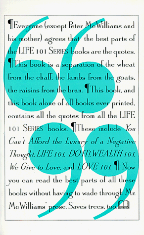 Beispielbild fr Life 101 Quote Book zum Verkauf von Better World Books