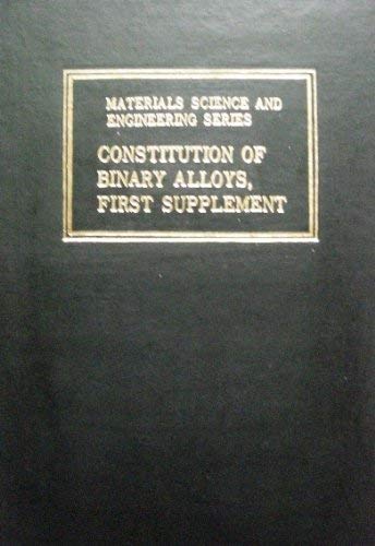 9780931690198: Constitution of Binary Alloys: First Supplement