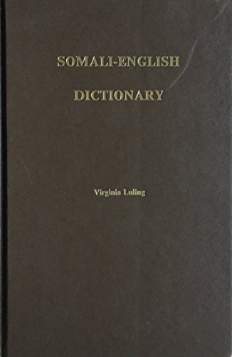 Somali-English dictionary (9780931745379) by Virginia Luling