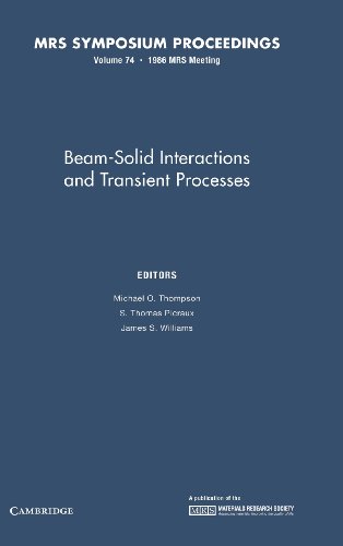 Beispielbild fr Beam-Solid Interactions and Transient Processes. Materials Research Society Symposia Proceedings, Volume 74 zum Verkauf von Zubal-Books, Since 1961