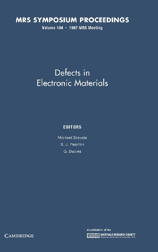 Beispielbild fr Defects in Electronic Materials. Materials Research Society Symposium Proceedings. Volume 104 zum Verkauf von Zubal-Books, Since 1961