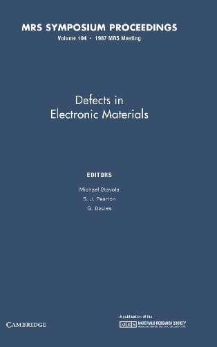 Stock image for Defects in Electronic Materials. Materials Research Society Symposium Proceedings. Volume 104 for sale by Zubal-Books, Since 1961