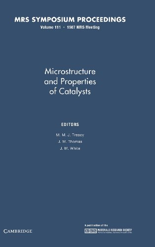 Stock image for Microstructure and Properties of Catalysts. Symposium held November 30-December 3, 1987, Boston, Massachusetts, U.S.A. (MRS Proceedings, Volume 111) for sale by Zubal-Books, Since 1961