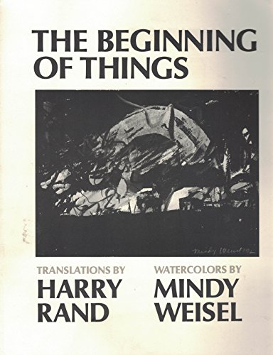 Imagen de archivo de The Beginning of Things a la venta por UHR Books