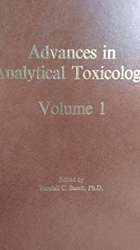 Imagen de archivo de Advances in Analytical Toxicology (v. 1) a la venta por HPB-Red