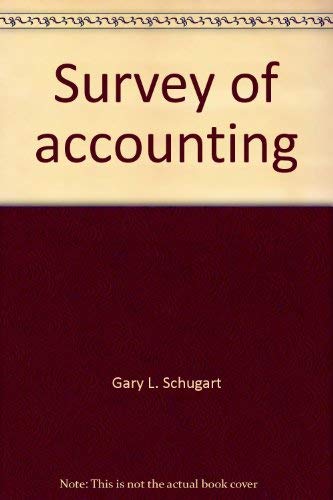 Stock image for Survey of accounting for sale by 2Vbooks