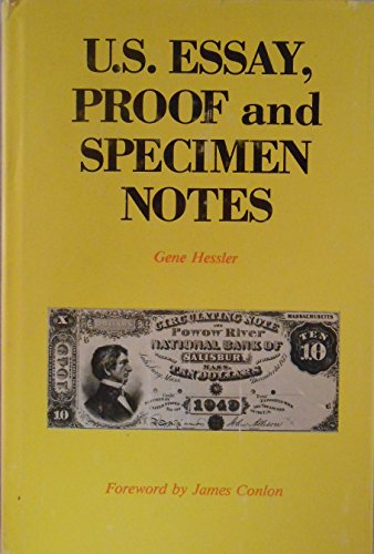 Beispielbild fr U.S. Essay Proof and Specimen Notes zum Verkauf von Half Price Books Inc.