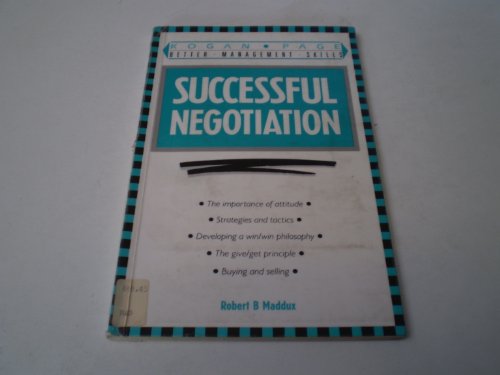 Imagen de archivo de Successful Negotiation a la venta por Better World Books