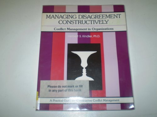 Imagen de archivo de Managing Disagreement Constructively a la venta por Better World Books