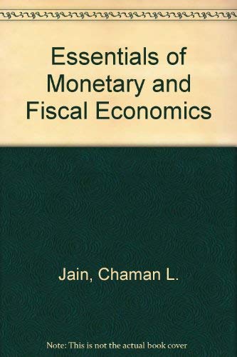 Stock image for Essentials of Monetary and Fiscal Economics for sale by La bataille des livres