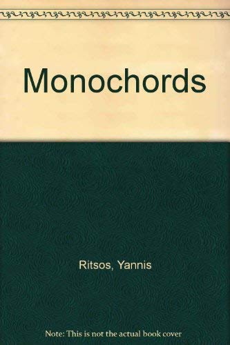 Stock image for Monochords for sale by The Book Bin