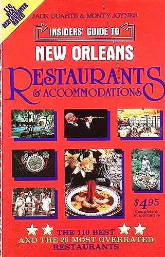 Beispielbild fr Insiders' Guide to New Orleans Restaurants & Accommodations zum Verkauf von Top Notch Books