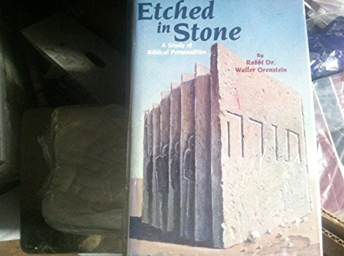 9780932351241: Title: Etched in stone A study of Biblical personalities