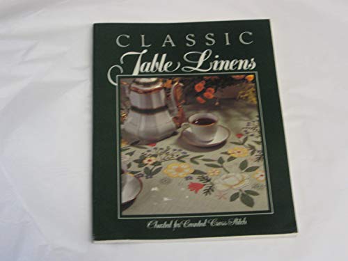 Beispielbild fr Classic Table Linens : Charted for Counted Cross Stitch zum Verkauf von Better World Books