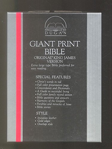 Imagen de archivo de Giant Print Bible/Black/Image Buffalo Leather/Stock No 710 a la venta por ThriftBooks-Atlanta