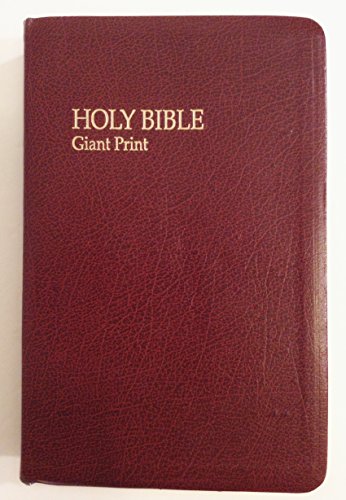 Imagen de archivo de Giant Print Bible/Burgundy/Genuine Bonded Leather/Stock No 7712 a la venta por beneton