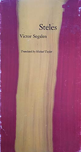 Steles (9780932499219) by Victor Segalen