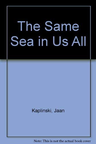 Stock image for The Same Sea in Us All (English and Estonian Edition) for sale by Arundel Books