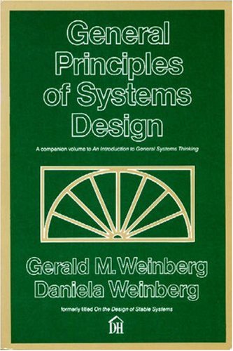 Stock image for General Principles of Systems Design for sale by KuleliBooks
