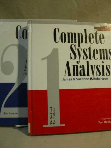 Imagen de archivo de Complete Systems Analysis: The Workbook the Textbook/the Answers a la venta por Irish Booksellers