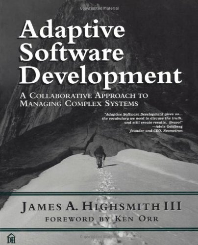Imagen de archivo de Adaptive Software Development: An Evolutionary Approach to Controlling Chaotic Systems Highsmith, James A. a la venta por Aragon Books Canada