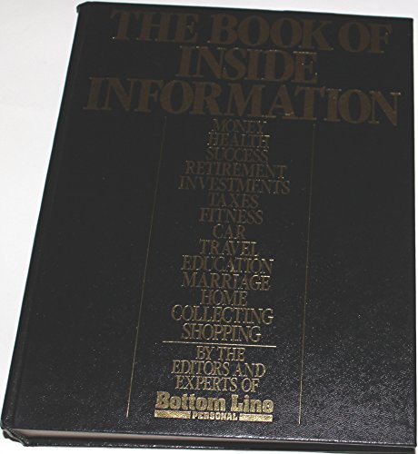 Imagen de archivo de The Book of Inside Information a la venta por Better World Books