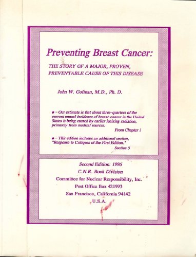 Beispielbild fr Preventing Breast Cancer : The Story of a Major, Proven, Preventable Cause of This Disease zum Verkauf von Better World Books