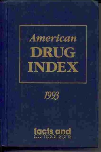 Stock image for American Drug Index: 1993 for sale by HPB-Red