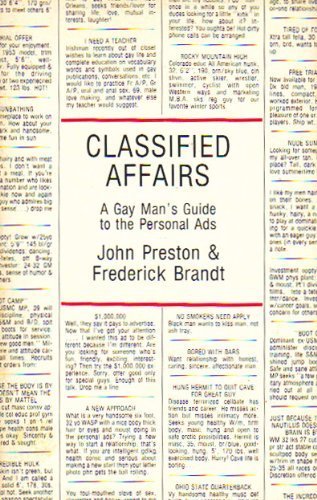 Classified Affairs (9780932870636) by Preston, John; Brandt, Frederick