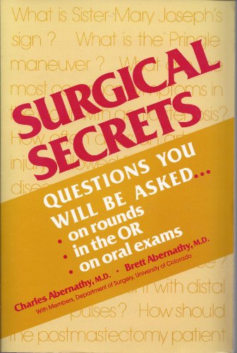 Beispielbild fr Surgical secrets (The Secrets Series) zum Verkauf von Wonder Book
